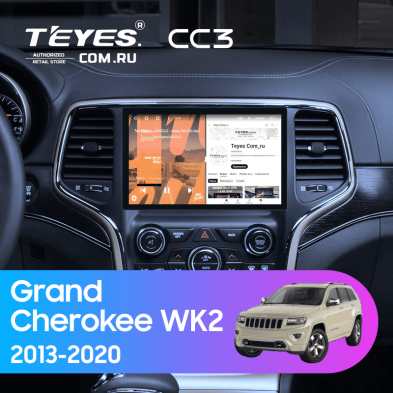 Штатная магнитола Teyes CC3 4/32 Jeep Grand Cherokee WK2 (2013-2020) F3
