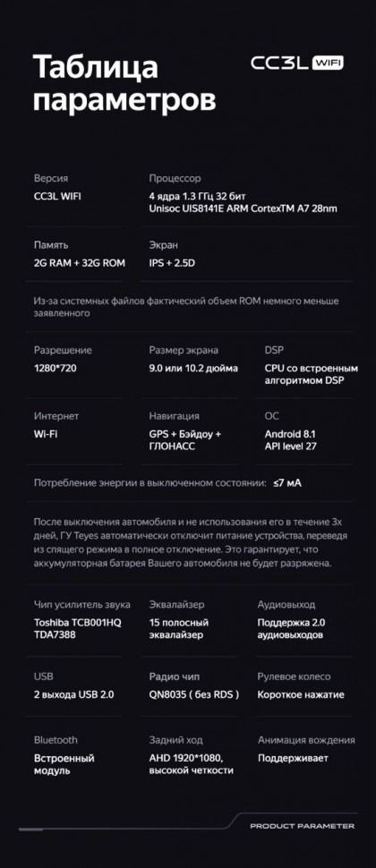 Штатная магнитола Teyes CC3L WiFi 2/32 Hyundai Rohens Genesis (2008-2013) F1