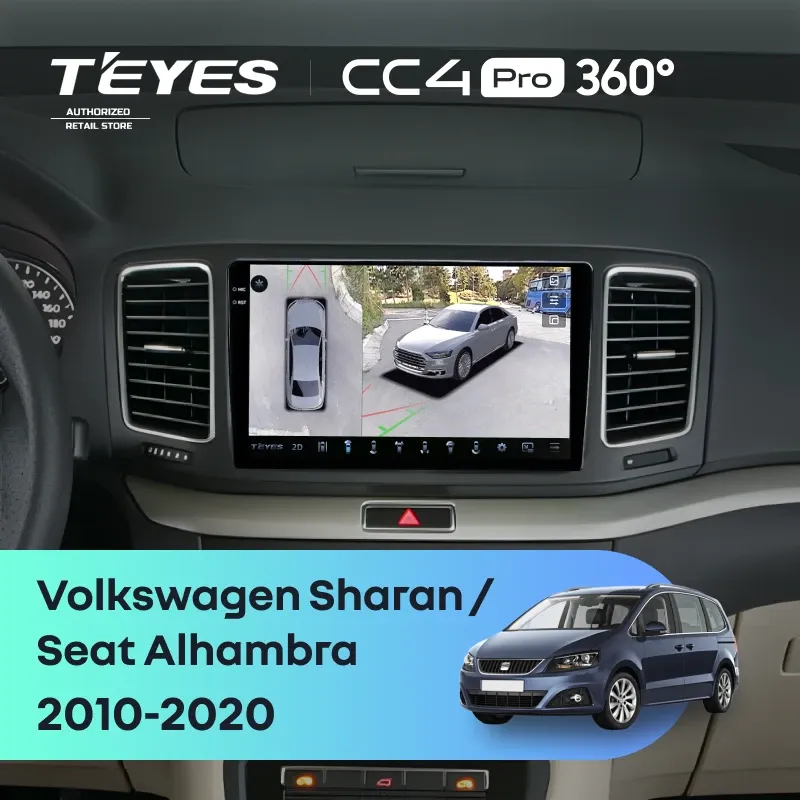 Штатная магнитола Teyes CC4 Pro 360 8/128 Volkswagen Sharan (2010-2015)