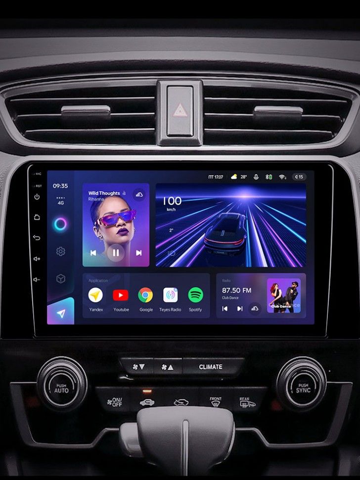 Штатная магнитола Teyes CC3 4/32 Honda CR-V 5 RT RW (2017-2022)