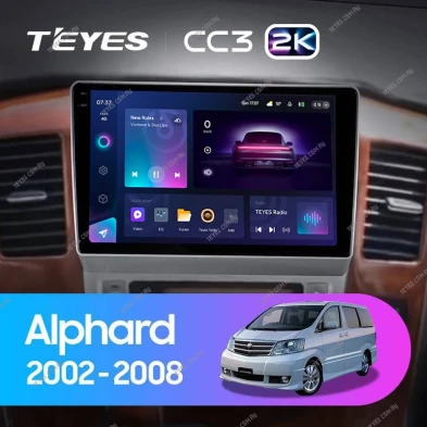 Штатная магнитола Teyes CC3 2K 4/32 Toyota Alphard 1 H10 (2002-2005) F1