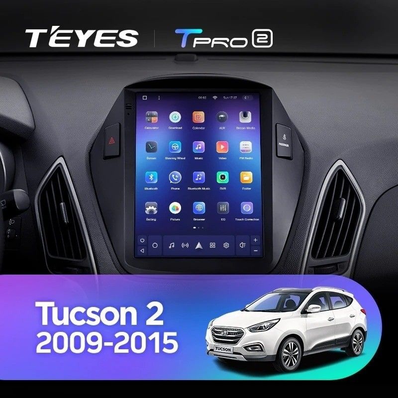 Штатная магнитола Tesla style Teyes TPRO 2 4/32 Hyundai IX35 (2009-2015) F2 Тип-C