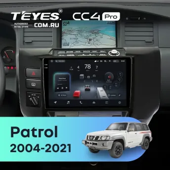 Штатная магнитола Teyes CC4 Pro 12/256 Nissan Patrol V 5 Y61 (2004-2021) F3 (черный)