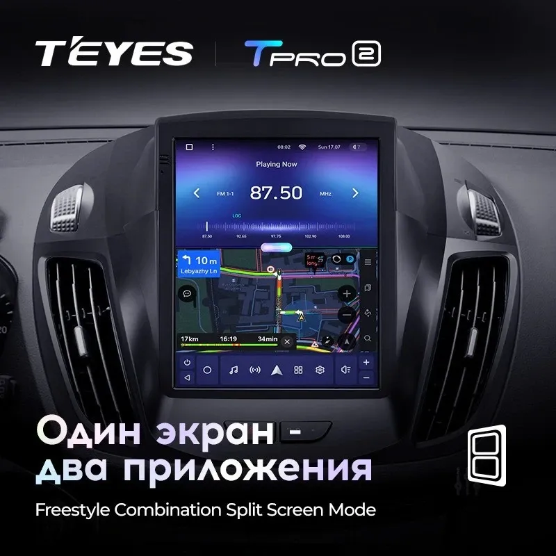 Штатная магнитола Tesla style Teyes TPRO 2 4/64 Ford Escape 3 (2012-2019)