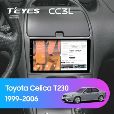 Штатная магнитола Teyes CC3L 4/64 Toyota Celica T230 (1999-2006)