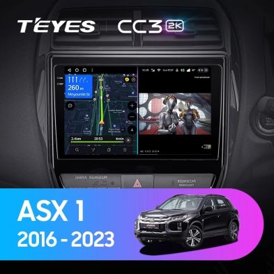 Штатная магнитола Teyes CC3 2K 4/32 Mitsubishi ASX (2016-2023) Тип-B Правый руль