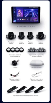 Штатная магнитола Teyes CC3 2K 360 6/128 Kia Morning 3 (2017-2023) Тип-A