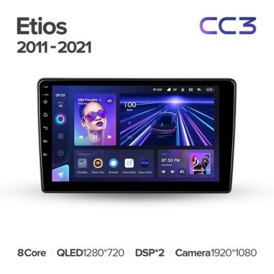 Штатная магнитола Teyes CC3L 4/32 Toyota Etios (2011-2021)