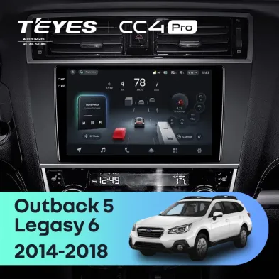 Штатная магнитола Teyes CC4 Pro 8/128 Subaru Legacy 6 (2014-2017)