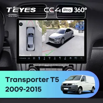 Штатная магнитола Teyes CC4 Pro 360 12/256 Volkswagen Transporter (T5) (2009-2015) (13")