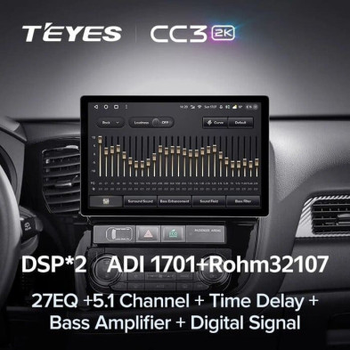 Штатная магнитола Teyes CC3 2K 4/64 Mitsubishi Pajero Sport 3 (2016-2018) (13")
