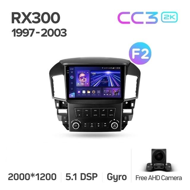 Штатная магнитола Teyes CC3 2K 4/64 Lexus RX300 XU10 (1997-2003) F2
