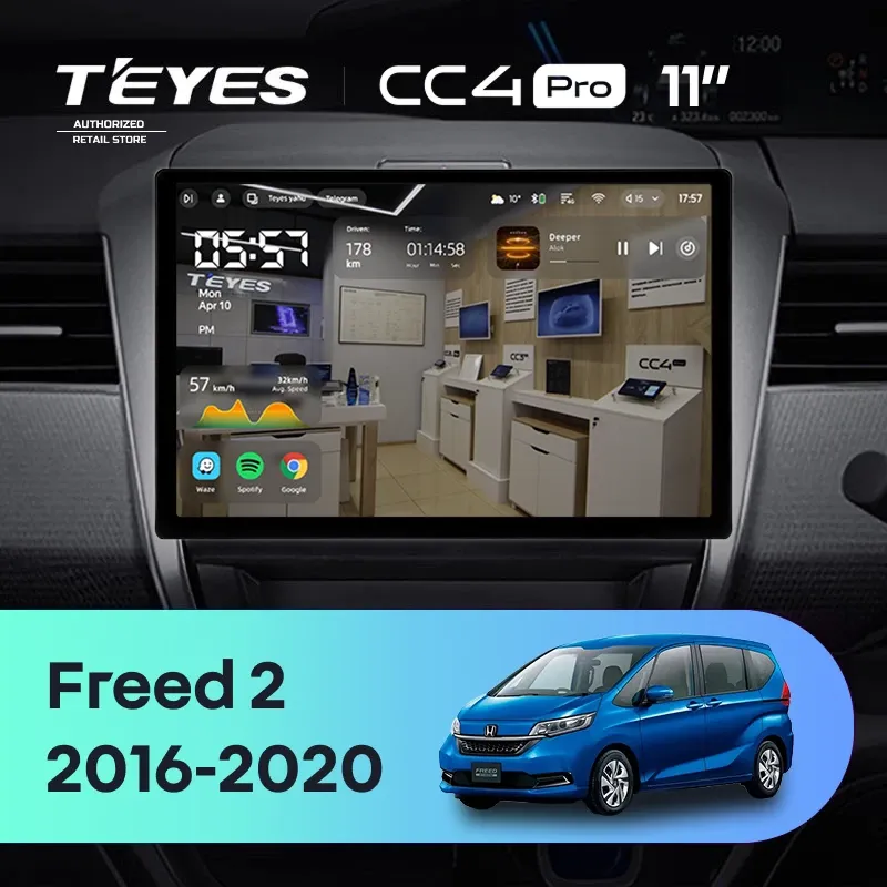 Штатная магнитола Teyes CC4 Pro 8/128 Honda Freed 2 (2016-2020) (11")