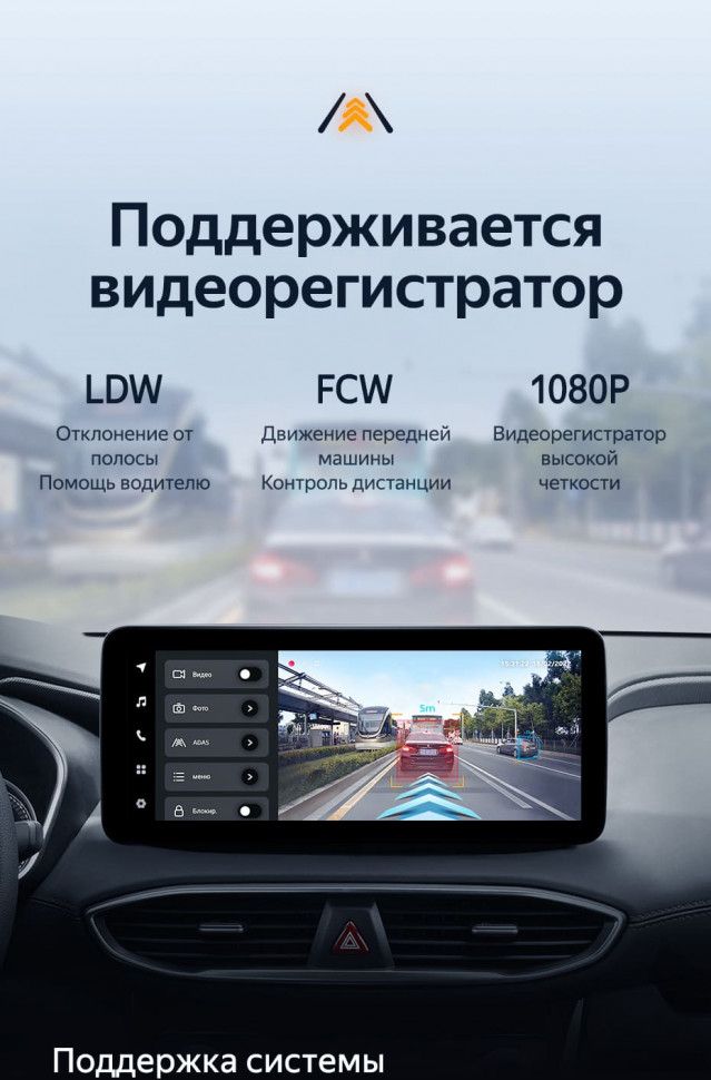 Штатная магнитола Teyes LUX ONE 6/128 Hyundai Santa Fe 4 (2018-2021)