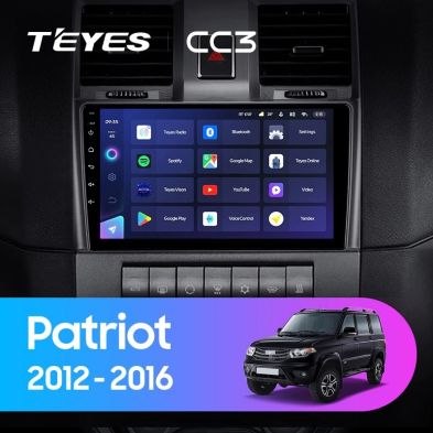 Штатная магнитола Teyes CC3 4/64 UAZ Patriot (2012-2016)