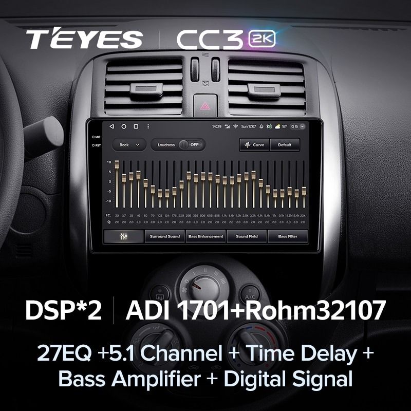 Штатная магнитола Teyes CC3 2K 4/64 Nissan Sunny Versa C17 (2012-2014)