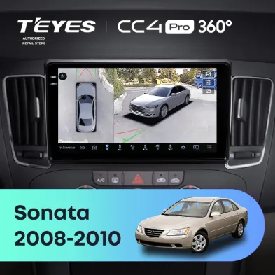 Штатная магнитола Teyes CC4 Pro 360 8/128 Hyundai Sonata NF (2008-2010) F2
