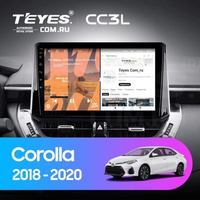 Штатная магнитола Teyes CC3L 4/32 Toyota Corolla 12 (2018-2020) Тип-B