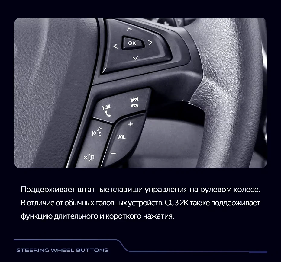 Штатная магнитола Teyes CC3 2K 4/64 Ford Edge 2 (2015-2018) F1