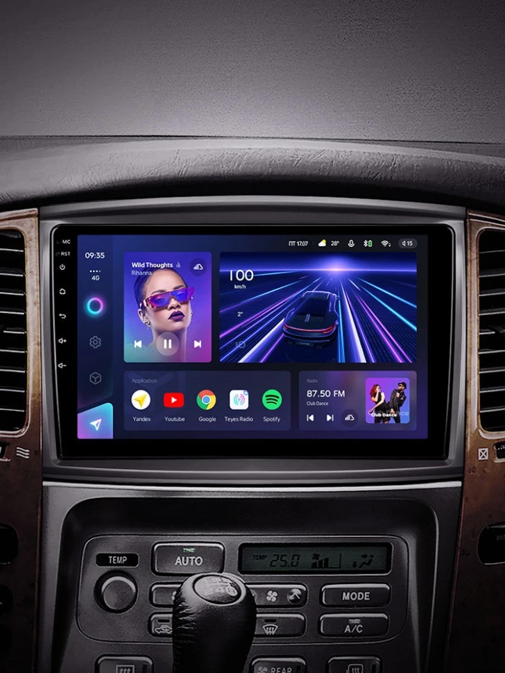 Штатная магнитола Teyes CC3 4/64 Toyota Land Cruiser LC 100 (2002-2007) Тип-B