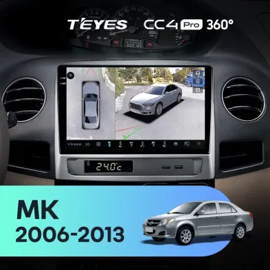 Штатная магнитола Teyes CC4 Pro 360 8/128 Geely MK 1 (2006-2013)