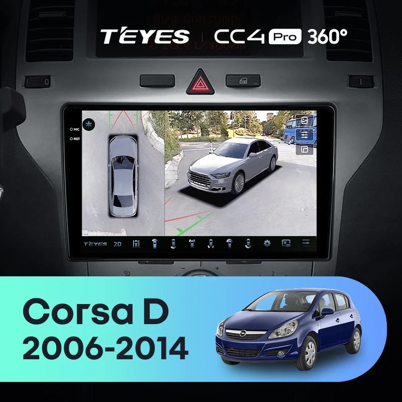 Штатная магнитола Teyes CC4 Pro 360 8/128 Opel Corsa D (2006-2014) F2