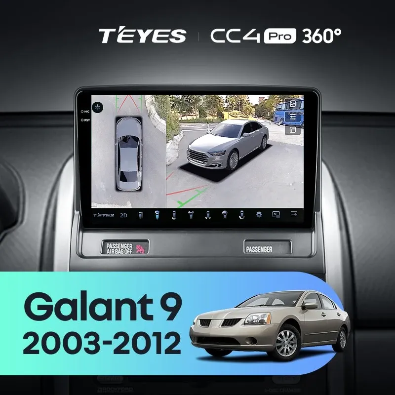 Штатная магнитола Teyes CC4 Pro 360 8/128 Mitsubishi Galant 9 (2003-2012)