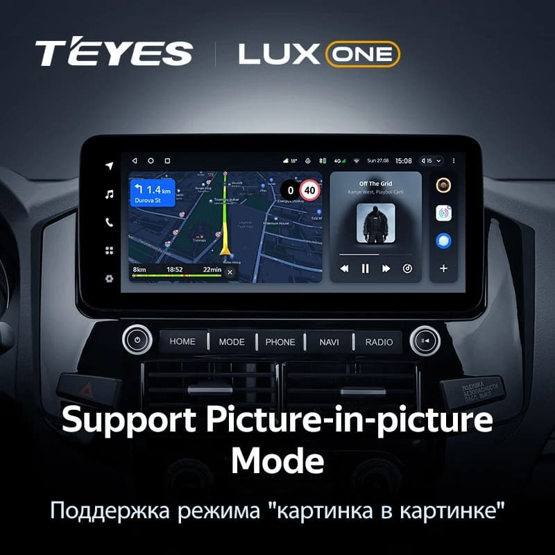 Штатная магнитола Teyes LUX ONE 6/128 Mitsubishi Pajero 4 V80 V90 (2006-2024) Тип-B