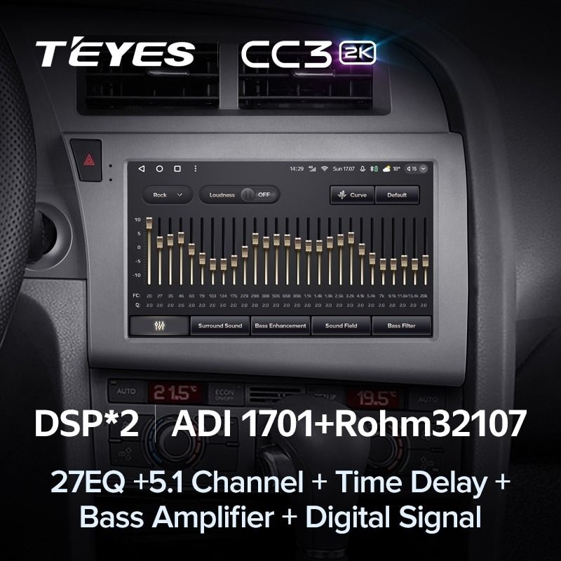 Штатная магнитола Teyes CC3 2K 6/128 Audi RS6 2 (2007-2012)