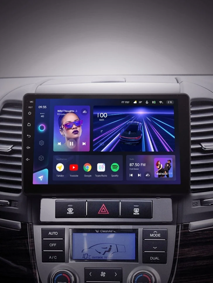 Штатная магнитола Teyes CC3 4/32 Hyundai Santa Fe 2 (2006-2012)