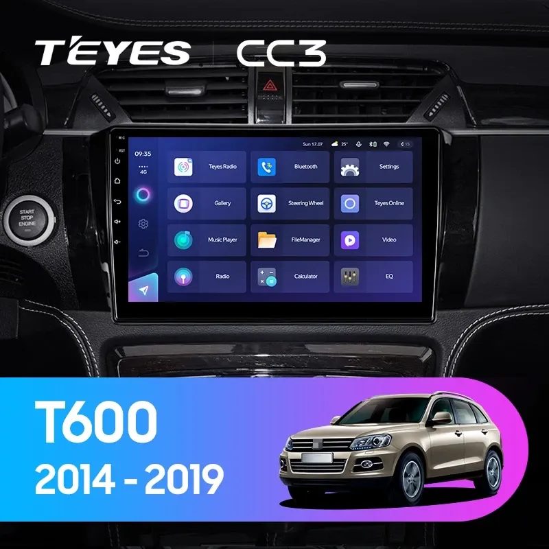 Штатная магнитола Teyes CC3 4/32 Zotye T600 (2014-2019)