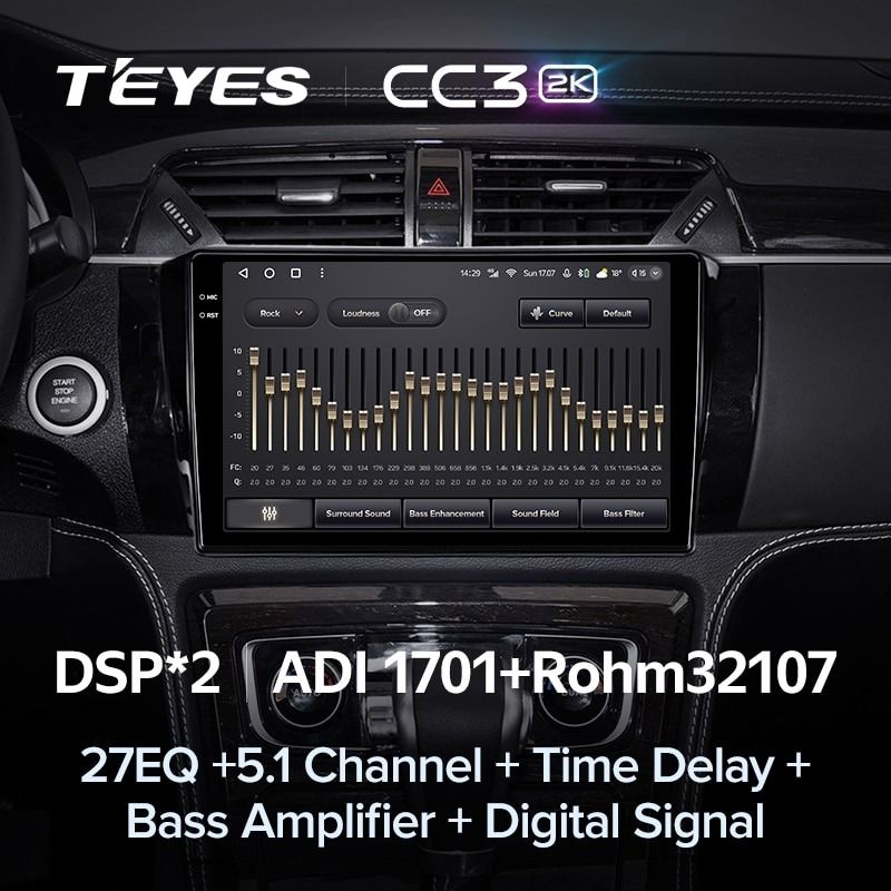 Штатная магнитола Teyes CC3 2K 4/32 Zotye T600 (2014-2019)