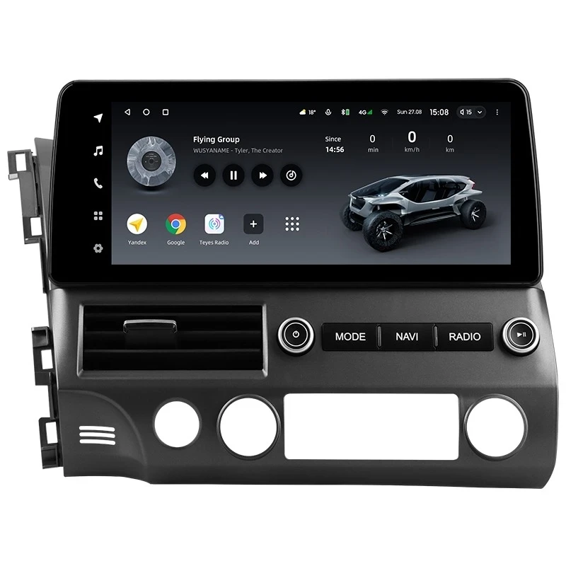 Переходная рамка Honda Civic 8 FK FN FD 2005-2012 (12,3")