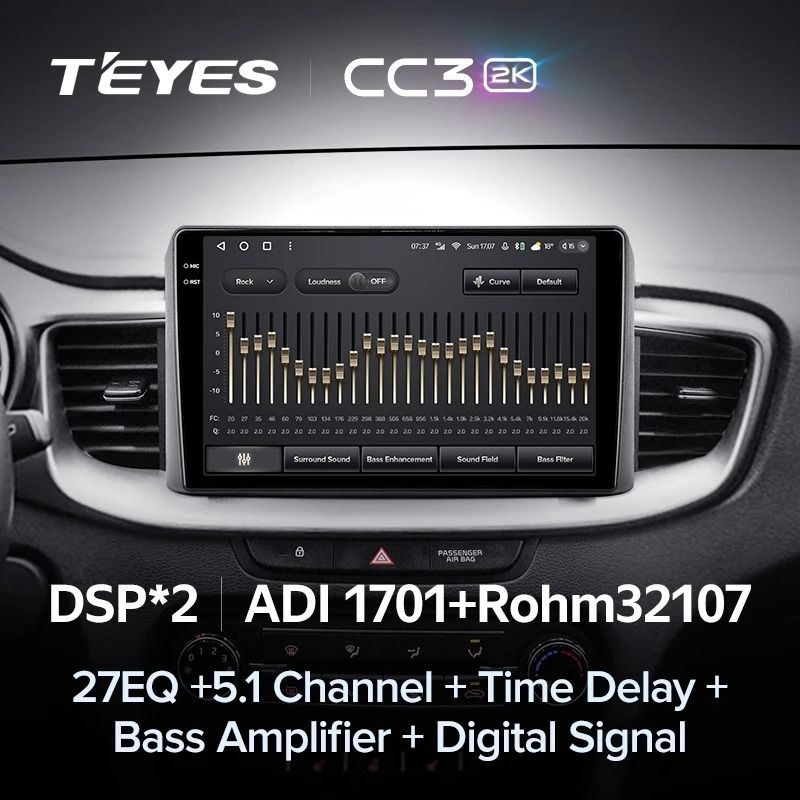 Штатная магнитола Teyes CC3 2K 4/32 Kia Ceed 3 CD (2018-2022)