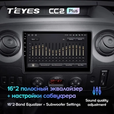 Штатная магнитола Teyes CC2 Plus 4/32 Renault Master (2010-2019) F1
