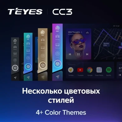 Штатная магнитола Teyes CC3 4/32 Renault Koleos (2008-2016) Тип-B