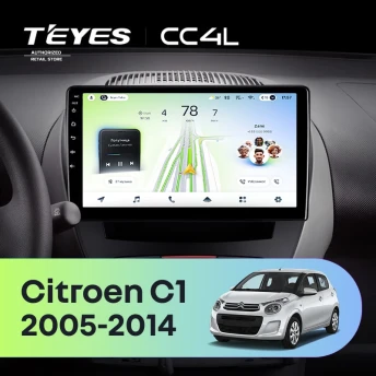 Штатная магнитола Teyes CC4L 6/64 Citroen C1 (2005-2014)