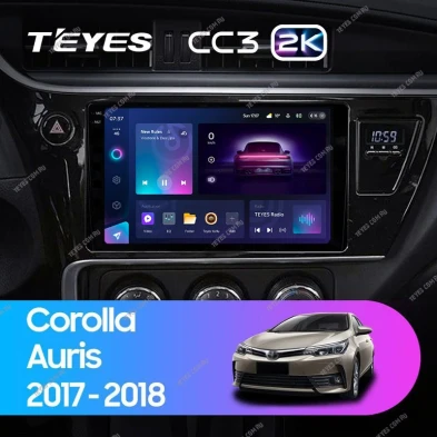 Штатная магнитола Teyes CC3 2K 4/32 Toyota Corolla (2017-2018) Тип-A