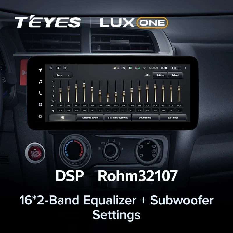 Штатная магнитола Teyes LUX ONE 4/32 Honda Fit 3 GP GK (2013-2020)