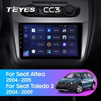 Штатная магнитола Teyes CC3 4/32 Seat Toledo 3 (2004-2009)
