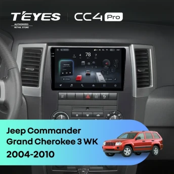 Штатная магнитола Teyes CC4 Pro 8/128 Jeep Grand Cherokee 3 WK (2004-2010)