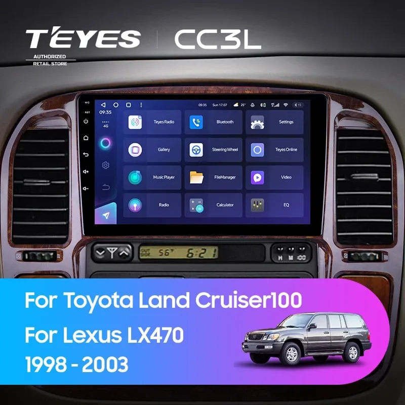 Штатная магнитола Teyes CC3L 4/64 Toyota Land Cruiser 100 (1998-2003) F1