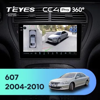 Штатная магнитола Teyes CC4 Pro 360 12/256 Peugeot 607 (2004-2010)