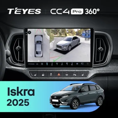 Штатная магнитола Teyes CC4 Pro 360 12/256 LADA Iskra SW Cross 2025 Тип-B
