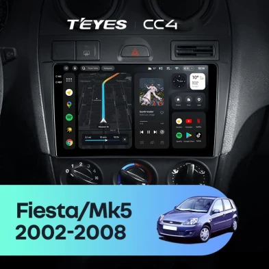 Штатная магнитола Teyes CC4 8/128 Ford Fiesta Mk5 (2002-2008)