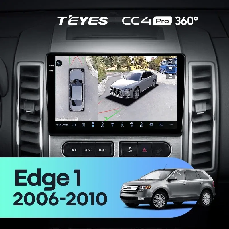 Штатная магнитола Teyes CC4 Pro 360 12/256 Ford Edge 1 U387 (2006-2010)