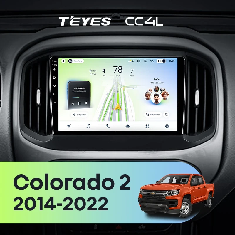 Штатная магнитола Teyes CC4L 6/64 Chevrolet Colorado 2 (2014-2022)