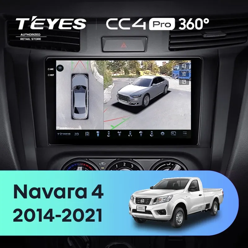 Штатная магнитола Teyes CC4 Pro 360 12/256 Nissan Navara D23 IV (2014-2021) Тип-A