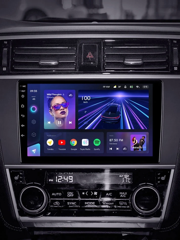 Штатная магнитола Teyes CC3 6/128 Subaru Legacy 6 (2014-2017)