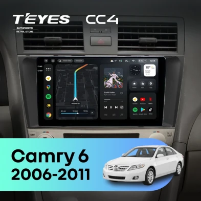 Штатная магнитола Teyes CC4 6/64 Toyota Camry 6 XV 40 (2006-2011) F3 (черная)